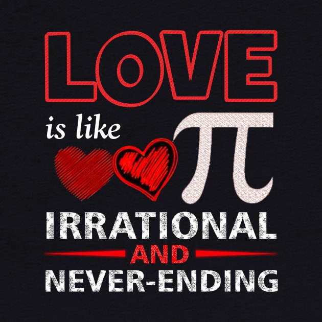 love is like pi never ending pi day by ELITE STORE